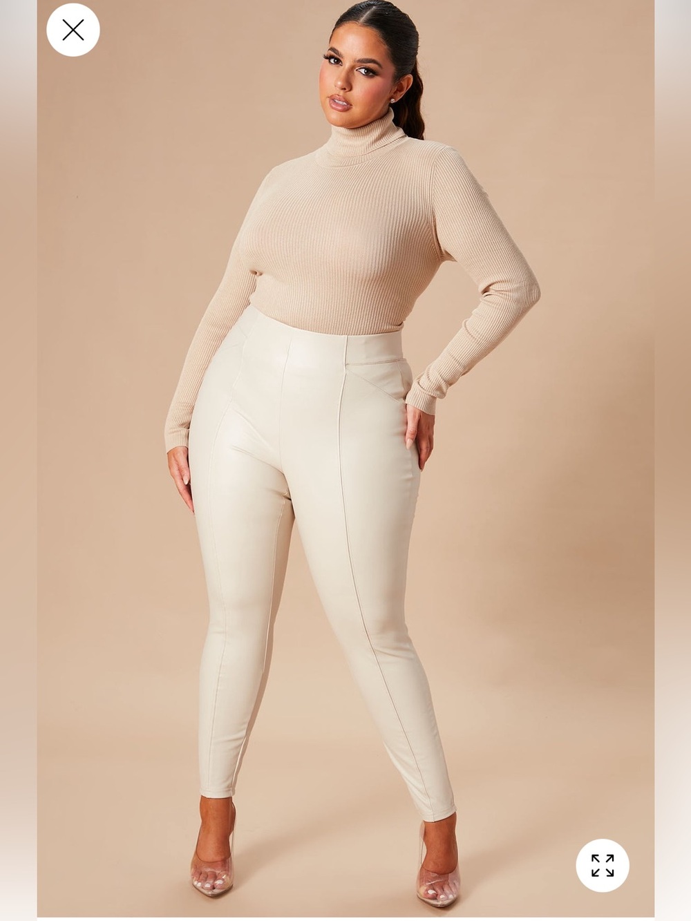All Eyes on You Faux Leather Leggings